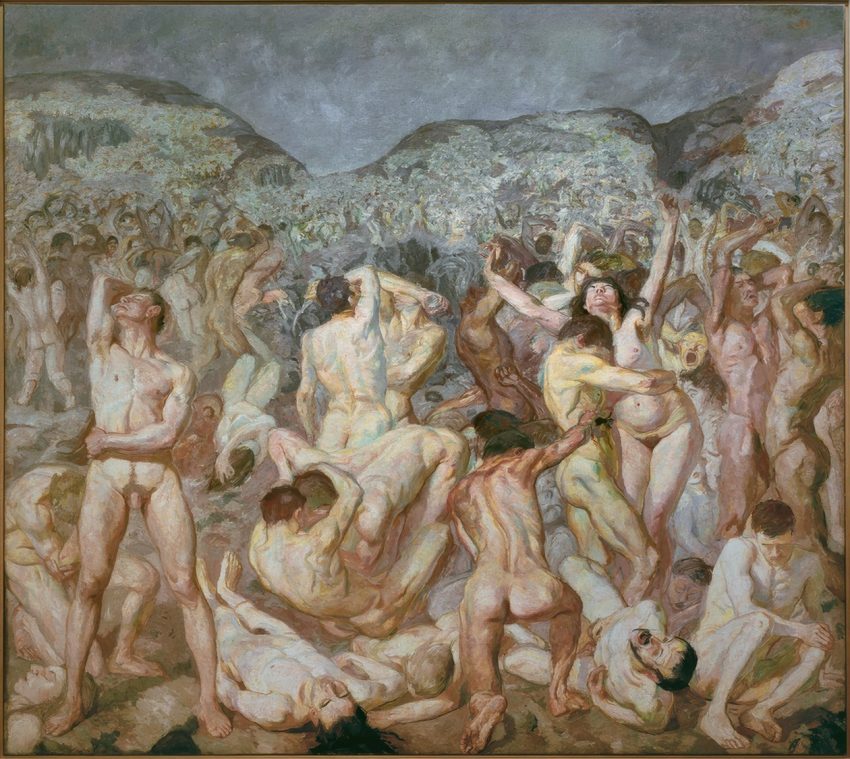 De strijd Die Schlacht Max Beckmann 1907