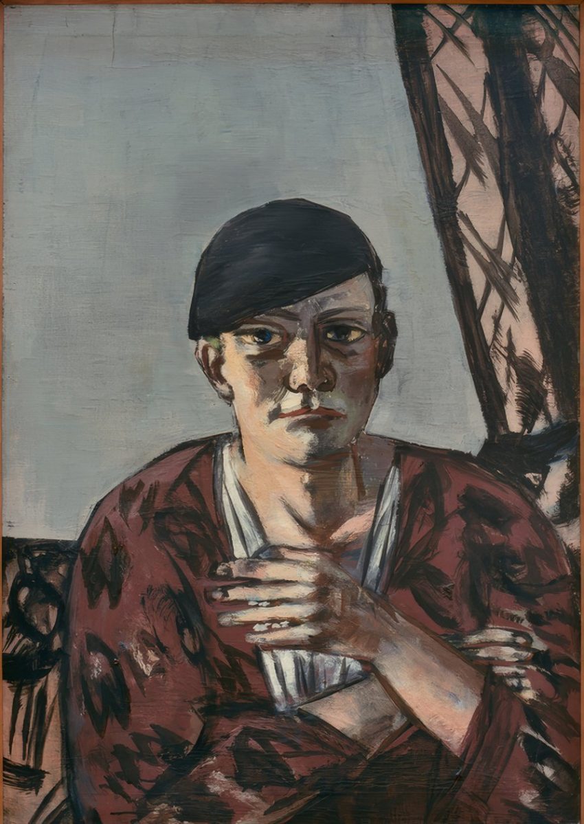 Zelfportret met zwarte pet Selbstbildnis mit schwarzer Kappe Max Beckmann 1934