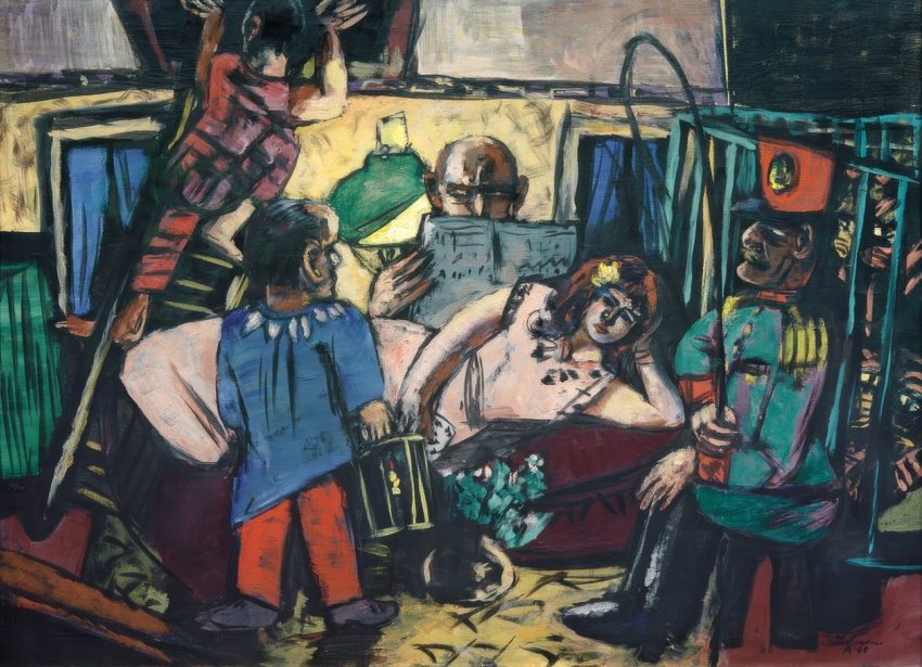 In de artiestenwagen Im Artistenwagen Max Beckmann 1940
