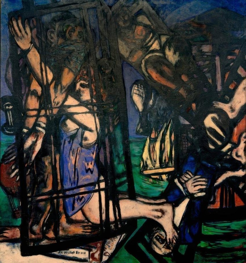 Ballon met windmolen De molen Ballon mit Windmühle Die Mühle Max Beckmann 1947