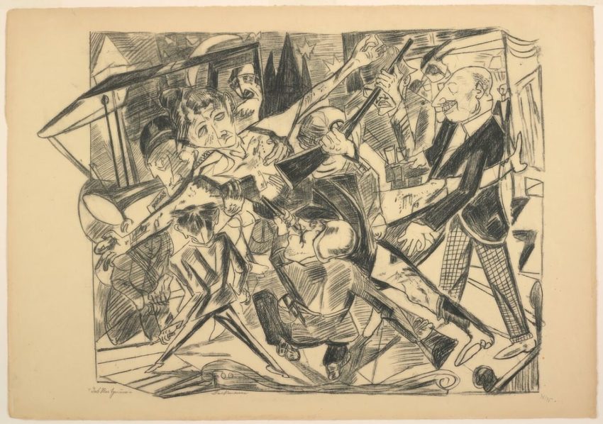 Het martelaarschap plaat vier uit Die Hölle The Martyrdom plate four from Die Hölle Max Beckmann