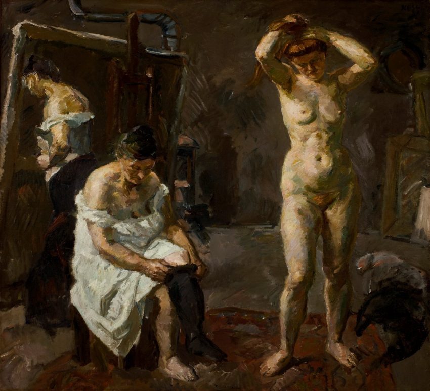 Drie vrouwen in de studio Three Women in the Studio Max Beckmann