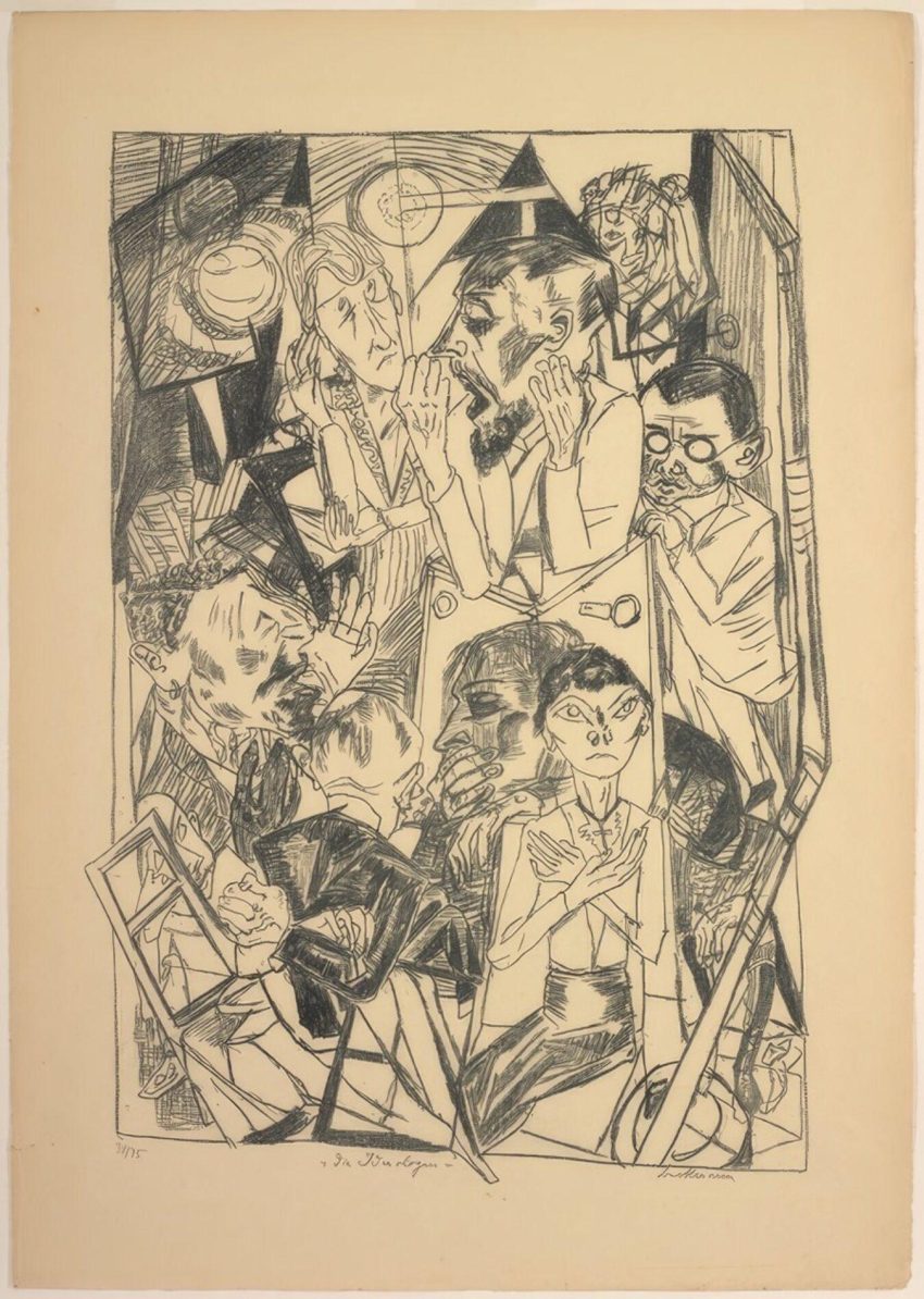 De Ideologen plaat zes uit Die Hölle The Ideologues plate six from Die Hölle Max Beckmann