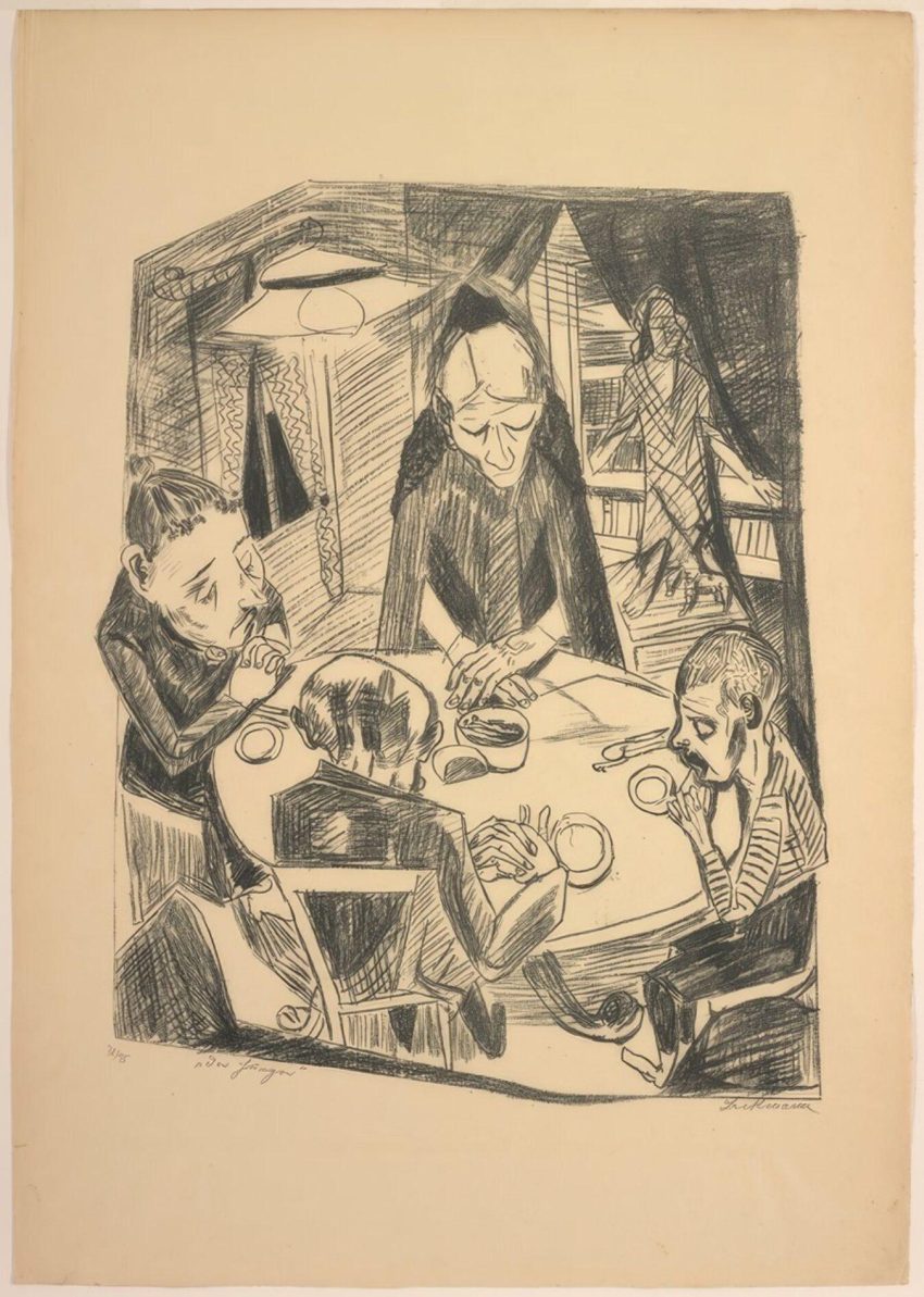 De honger plaat vijf van Die Hölle The Hunger plate five from Die Hölle Max Beckmann