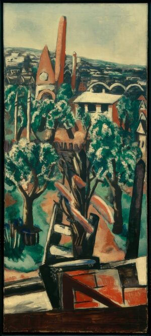 (1928) "Neubau" (Nieuw gebouw), Max Beckmann
