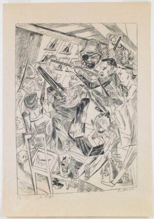 "The Last Ones" plate 10 (The Last Ones - plaat 10), Max Beckmann