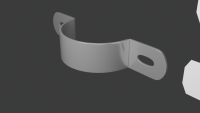 Beugel (testrender, Blender)