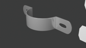 Beugel (testrender, Blender)